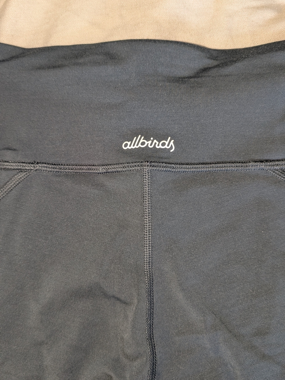 allbirds Women's Blue High-Waist Bike Shorts
